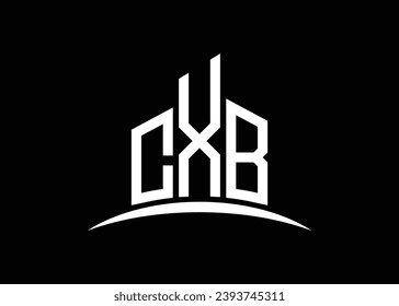 Letter CXB Building Vektorgrafik Monogram Logo Design Template. Bauform CXB Logo.