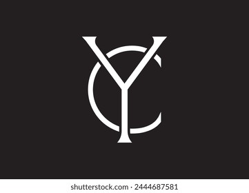letter CY logo design vector template design for brand.
