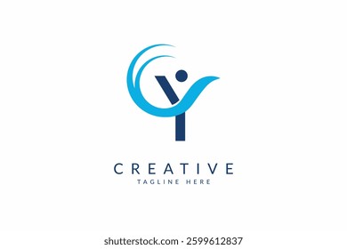 Letter CY logo design vector template.