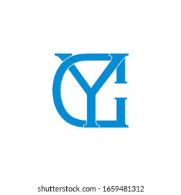 Buchstabensymbol mit flacher Design-Logo-Vektorillustration