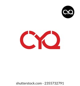 Diseño de logotipo de monograma CYQ