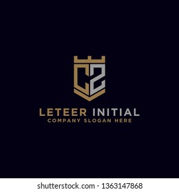Letter CZ Initial icon / logo design Monogram inspiration. - vector