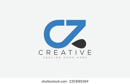 Letter CZ logo design template vector illustration.