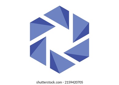 Plantilla de símbolo del icono del vector de diseño del logotipo de cubo D. Diseño del logotipo. Logotipo del cubo