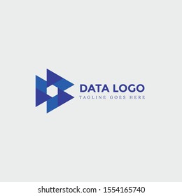 Letter D Abstract Logo, Modern Logo, Logo Template, Technology.