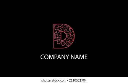 Letter D abstract monogram vector logo template