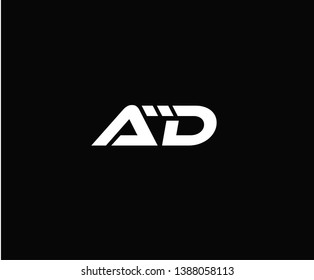 Letter A and D, AD, DA Logo Design - Vector