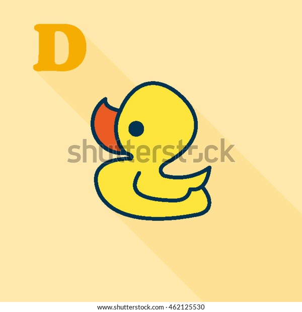 Letter D Alphabet Kids Stock Vector (Royalty Free) 462125530 | Shutterstock