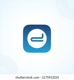 Icono de aplicación moderna diseño de logotipo creativo premium versión vectorial