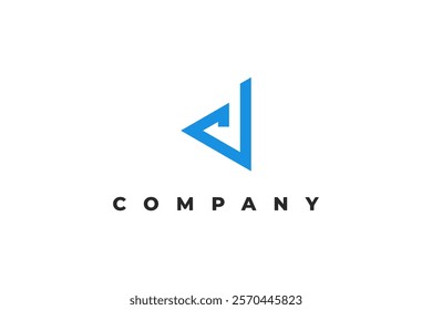 letter d and arrow simple minimal logo