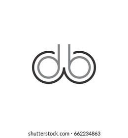 letter d and b logo