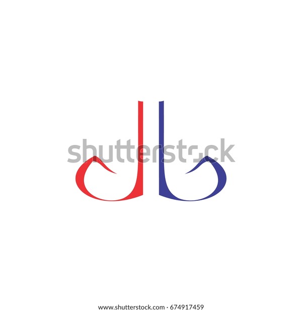 Letter D B Logo Stock Vector (Royalty Free) 674917459