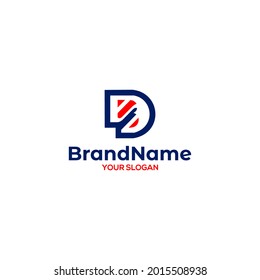 Vector de diseño de logotipos de letras D y B