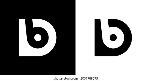 The letter D and B logo, looks like someone is wearing headphones