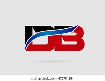 Letter D and B logo vector
