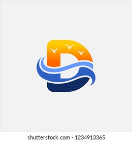 Letter D Beach