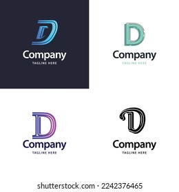 Letter D Big Logo Pack Design Creative Modern logos design for your business