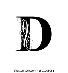 Vintage Letter D Logo Classic D Stock Vector (Royalty Free) 1768899761