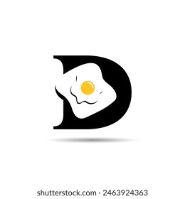 Un logotipo de letra D puede incluir una "D" estilizada integrada con Elementos de desayuno como una taza de café, o huevos, que evoca un ambiente acogedor y matutino con un enfoque en el desayuno delicioso.