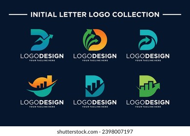 Letter D business financial and investment Logo designs collection