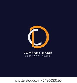 Letter D C icon logo design template creative stylish initial C D symbol vector
