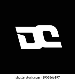 Letter D C Logo Design Vector Illustration.