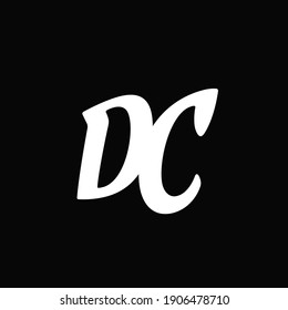 Letter D C Logo Design Vector Illustration.