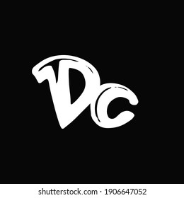 Letter D C Logo Design Vector Illustration.