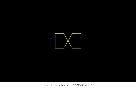 LETTER D AND C LOGO WITH NEGATIVE SPACE EFFECT FOR LOGO DESIGN OR ILLUSTRATION USE