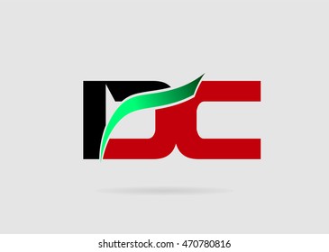 Letter D and C logo vector, dc logo

