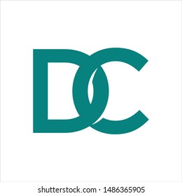 Letter D and C. Vector logo.