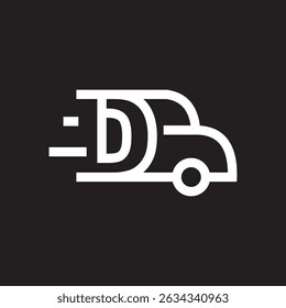 Letter D Car Logo Design Template. Automotive Car Logo