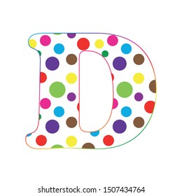 Letter D Cartoon Fun Letters Alphabet Stock Vector (royalty Free 