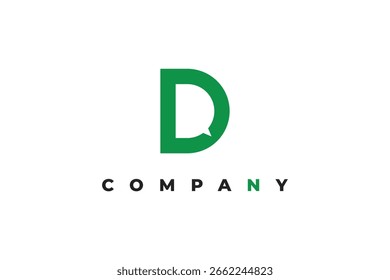 carta d bate-papo e falar logotipo moderno 
