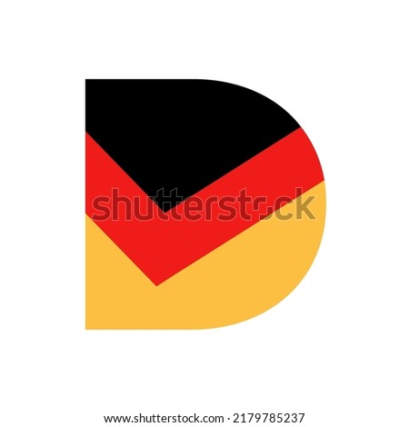 letter D with a checklist with 2 colors. suitable for initials of official company  government logos