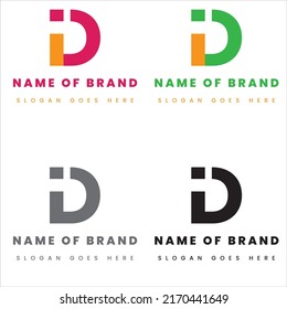 Letter d and i classical and eye-catching logo design for brand and company startup business