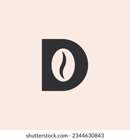 Letter D coffee logo design