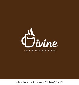 Letter D coffee Logo Vector