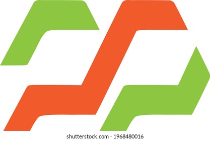 Letra d combina con el logotipo p en el vector para el logotipo de la empresa de identidad con fines comerciales