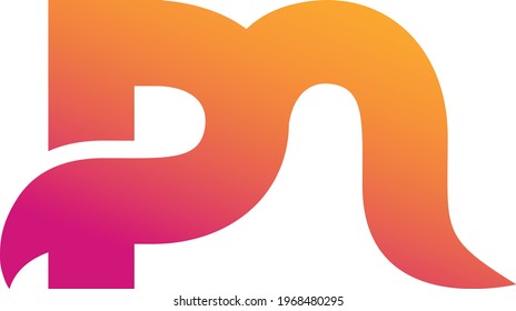 Letter d combine with p logo in vector for business purpose identity company logo
