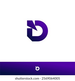 LETTER D COMET LOGO DESIGN