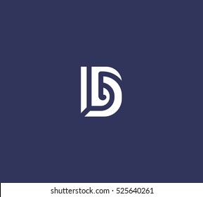 The letter D. Creative vector logotype.