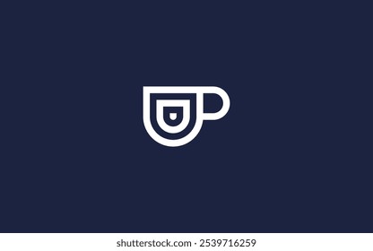 letra d com copo ícone logotipo ícone design vetor design modelo inspiração