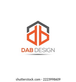 letter D D dab design logo design.