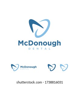 Letter D Dental Icon Logo Design Template
