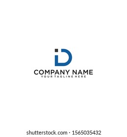 Letter D, DI simple, minimalist, modern Logo icon monogram design. Vector graphic design template element