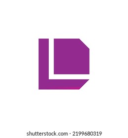 Letter D diamond, geometric symbol simple logo vector