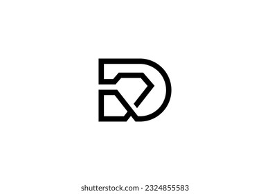 Letter D Diamond Logo Design