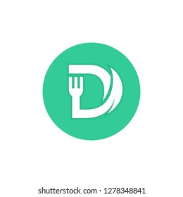 Letter D Diet logo.