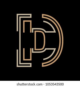letter D digital logo